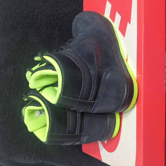 NWT Nike Air Lunar Force Sky High Wedge Black Suede Shoes - Picture 3 of 10